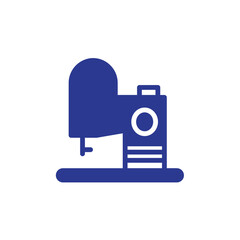 Tailor Sewing Machine Solid Icon