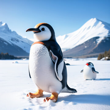 emperor penguin in polar regions