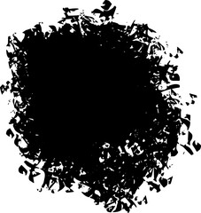 Paint brush stroke, brush stroke abstract shapes, vector black paint, oil color texture silhouette.