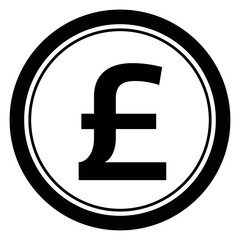 シンプルなポンドのアイコン