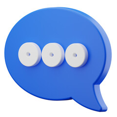 bubble chat 3d icon