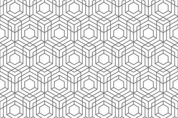 white abstract background with modern and hexagon pattern