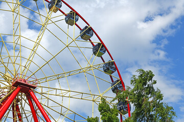 Ferris Wheel (fragment) in Panfilov Park,  Bishkek, Kyrgyzstan