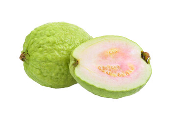 pink guava isolated on transparent png