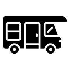 Recreational Vehicle glyph icon