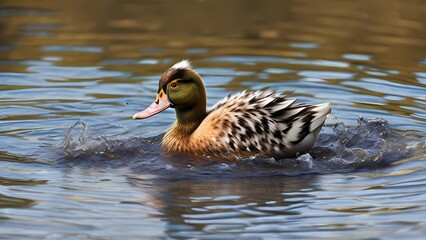 Fototapeta premium duck on the water