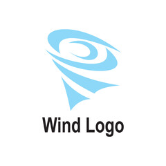 wind logo design template