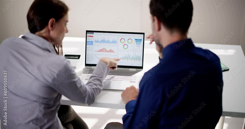 Poster Two Analyst Using KPI Dashboard