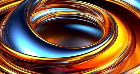 colorful wavy 3d abstract background. generative ai