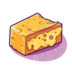 Cheese varieties. illustration design vector icon.