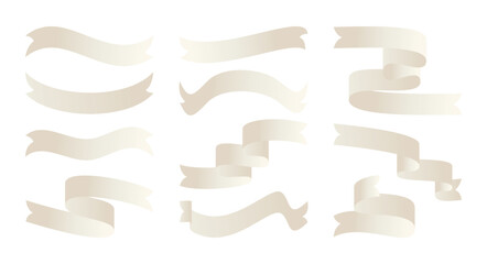 ribbon set icon with gradient color,ornate vector illustration for brochure, certificate, banner, greeting card.