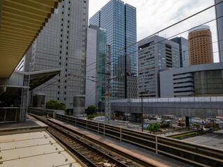Fototapeta na wymiar JR大阪駅の風景 