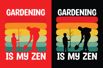 Gardening t shirt design vector. Gardening vector