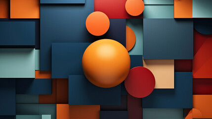 Creatively designed background with symmetrical composition and minimalist elements. Generative IA