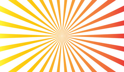 Sunburst Pattern Background. Rays. Radial. Summer Banner. Vector Illustration