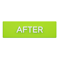 after green button 3d icon