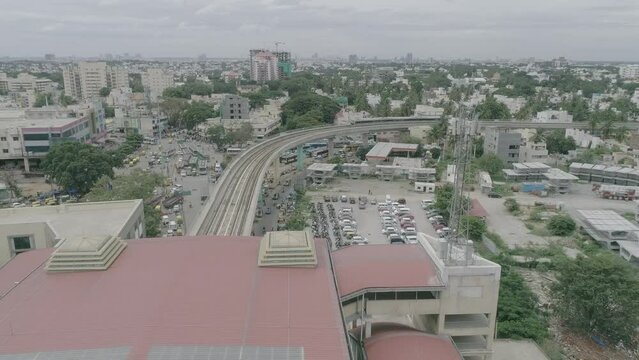 Banashankari_ Metro station exit _ Bangalore_ Train_ Bus station, Autoriksha, taxi, BMTC, bus Buildings shot on 2019