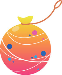 Obraz premium Illustration material of water balloons in a simple Japanese festival