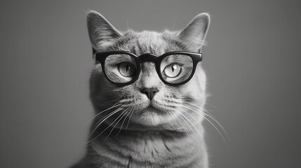 Chic cat vibes for a trendy background. Generative IA