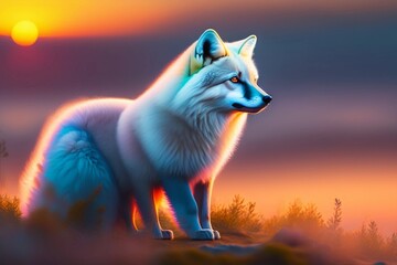 fox in the night