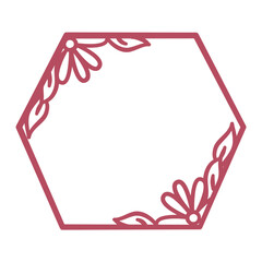 Obraz premium Floral Frame Element