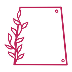 Obraz premium Floral Frame Element