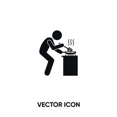 Cooking climb vector icon . Modern, simple flat vector illustration for website or mobile app. Cook or frying symbol, logo illustration. Pixel perfect vector graphics	