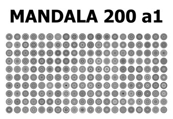 various mandala collections - 200 set yoga pattern
