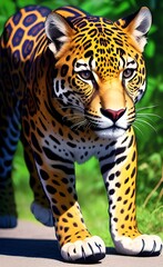 Obraz premium jaguar in the forest