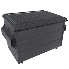 Trash Container isolated on transparent