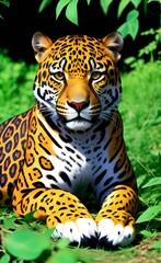 Fototapeta premium jaguar in the forest