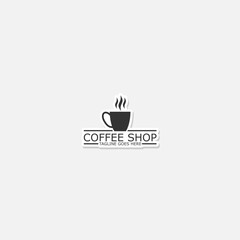  Coffee shop logo template sticker icon