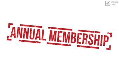 Annual Membership grunge rubber stamp vector illustration on white background. Annual Membership rubber stamp
