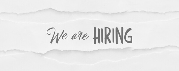 we are hiring sign