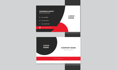 professional  corporate abstract template design visiting modern business card design