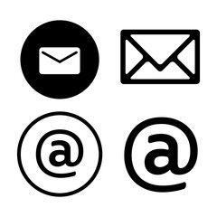 Email icon  isolated decoration. Line letter element for website design, mobile app, ui. Vector illustration.