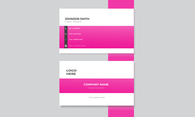 professional  corporate abstract template design visiting modern business card design