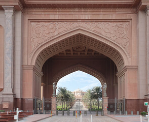 Entrance gate of Hotel in Abu Dhabi (UAE)