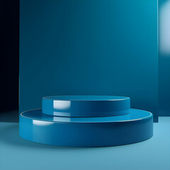 Product Display minimal style with plane Background. Generative Ai