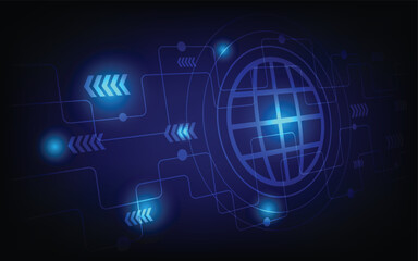 Connection concept. Global network connection World  abstract technology background global business innovation concept.
