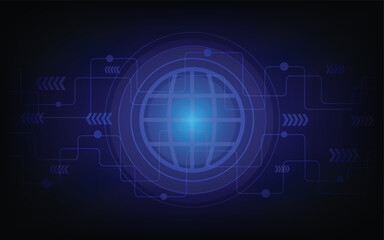 Connection concept. Global network connection World  abstract technology background global business innovation concept.