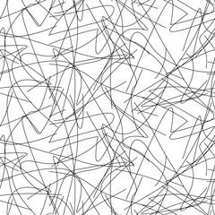 Chaotic Lines, Random Chaotic Lines Seamless Pattern, Scattered Lines, Random Chaotic Lines Asymmetrical Texture