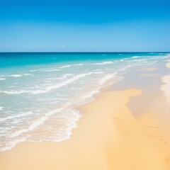 Fototapeta na wymiar beach with sand and sea view