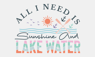 Summer Lake Sublimation Design Bundle