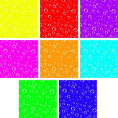 Assorted Colored Bubbly Background Collection 8 Pack