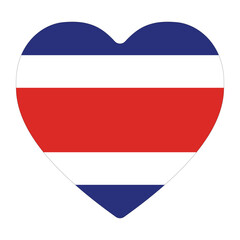 Obraz premium Costa Rica flag. Flag of Costa Rica in design shape 