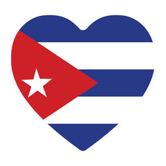 Cuba flag. lag of Cuba in design shape