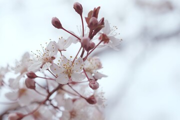 Cherry Blossom or Sakura flower on nature background.
