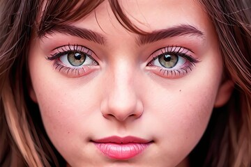 close up portrait of a woman Generative AI