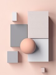 Modern abstract minimal poster, social media banner. Background minimalism art design. cover for cards, flyers, advertising brochures. generative ai